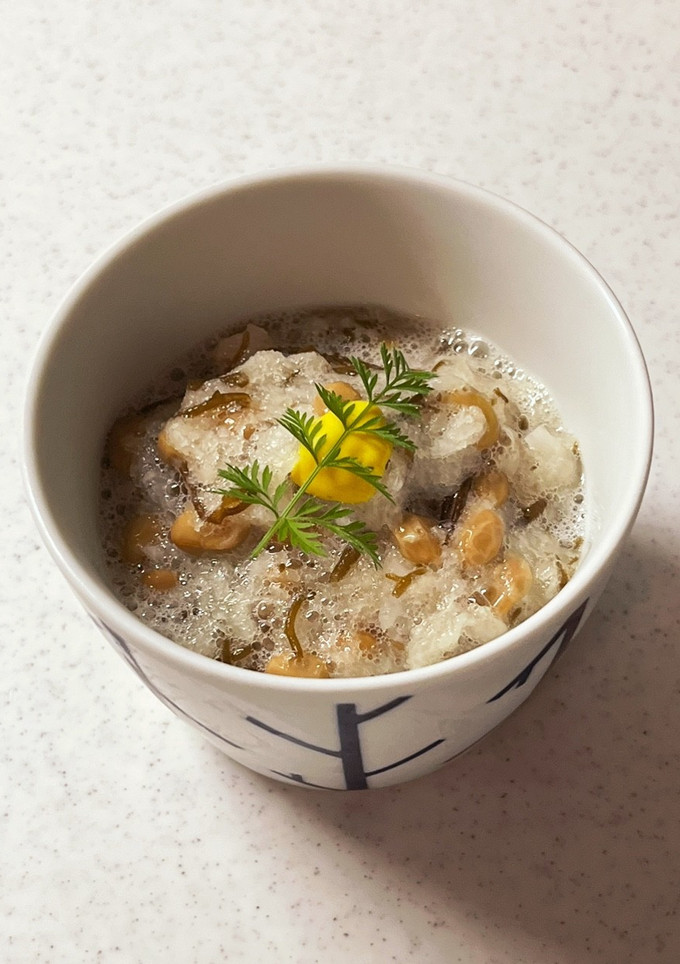 もずく酢の納豆おろし和え-レシピのメイン写真