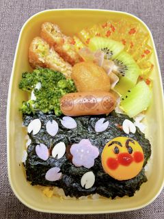 アンパンマン 桜 キャラ弁-レシピのメイン写真