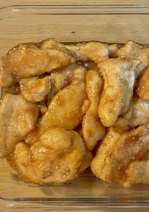 むね肉でヘルシー！甘ダレスティックチキン-レシピのメイン写真