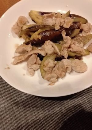 孤独のグルメで出てきた？茄子豚肉炒め-レシピのメイン写真