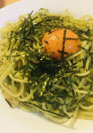 ジェノベーゼパウダーで●海苔玉子パスタ-レシピのメイン写真