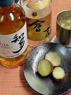 ウイスキーと焼きいも蒸かし芋♪-レシピのメイン写真