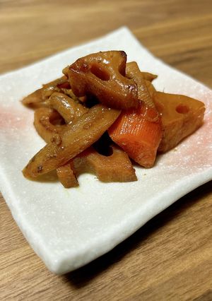 食べすぎ危険!コクうま根菜煮物-レシピのメイン写真