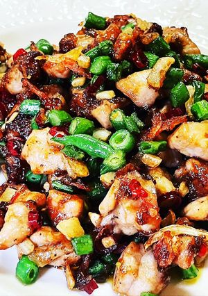 インゲンと鶏肉のオイスター炒め-レシピのメイン写真