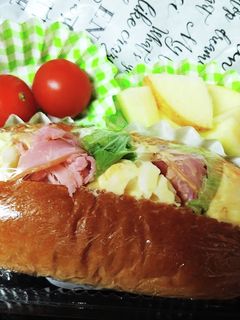 サンドウィッチ☆弁当用☆ ロールパンで-レシピのメイン写真