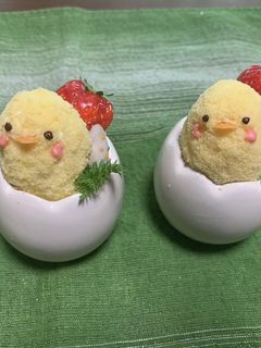 イースターデザート♡ひよこのプリンだよ♪-レシピのメイン写真