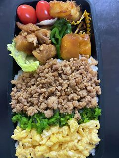 頑張るパパへ91三色弁当-レシピのメイン写真