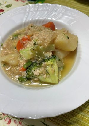 ジャガイモの鶏挽き餡-レシピのメイン写真