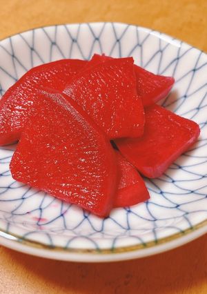 もみじスティック(赤大根）の甘酢漬け-レシピのメイン写真