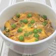 グリーンピースの卵とじ丼