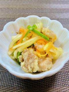 やみつき!唐揚げリメイク【鶏南蛮漬け風】-レシピのメイン写真