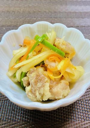 やみつき！唐揚げリメイク【鶏南蛮漬け風】-レシピのメイン写真