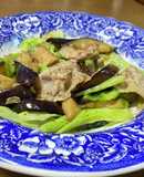春野菜と豚肉のバターポン酢炒め