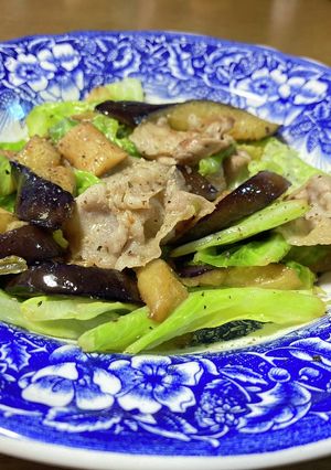 春野菜と豚肉のバターポン酢炒め-レシピのメイン写真