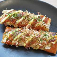 รูปของ やみつき新感覚！？！お好み焼き風春巻