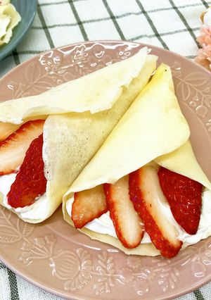ブーケクレープ（いちご）-レシピのメイン写真