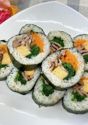 藤枝特産しいたけ入りキンパ-レシピのメイン写真