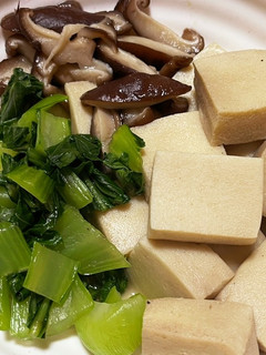 高野豆腐と椎茸と青梗菜の白煮-レシピのメイン写真