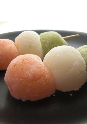 レンジでベジタブル三色団子-レシピのメイン写真