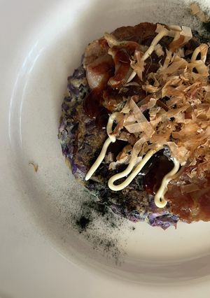 グルテンフリー　紫キャベツのお好み焼き-レシピのメイン写真