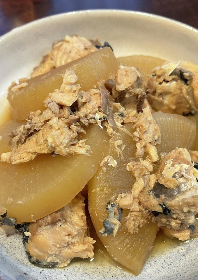 鮭缶を使って♪鮭と大根の炊いたん-レシピのメイン写真