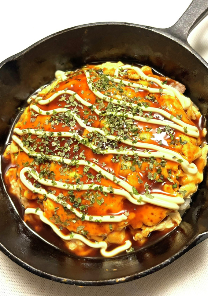 サイリウムと卵で糖質控えめとんぺい焼き風-レシピのメイン写真