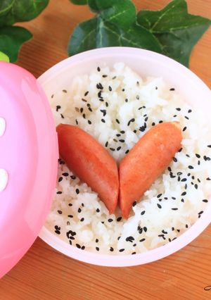 お弁当のおかず❤簡単ハートのウインナー-レシピのメイン写真