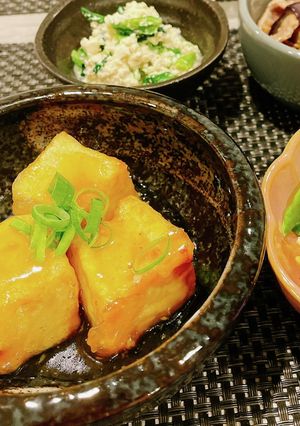 少ない油で簡単　揚げ出し豆腐-レシピのメイン写真