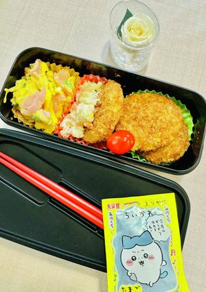 簡単お弁当♪ハムたま炒め♡彩り、隙間に★-レシピのメイン写真