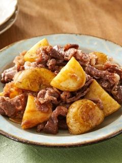 新じゃがと牛肉の甘辛炒め-レシピのメイン写真