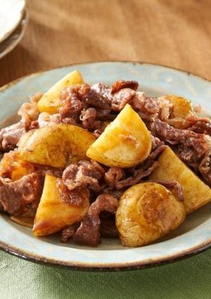 新じゃがと牛肉の甘辛炒め-レシピのメイン写真