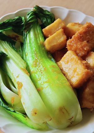 調味料1つ☆厚揚げと青梗菜の生姜煮☆夕食-レシピのメイン写真
