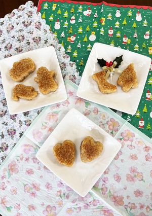 クッキー型で　型抜き焼きおにぎり-レシピのメイン写真