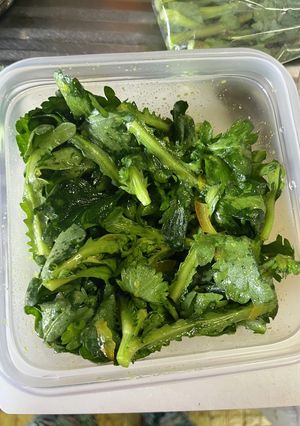 春菊とマーマレードソースのサラダ-レシピのメイン写真