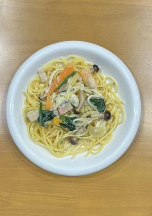 具だくさんクリームスープパスタ-レシピのメイン写真