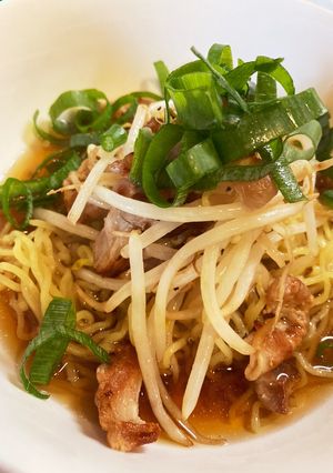 鶏から出たスープを使うラーメン-レシピのメイン写真