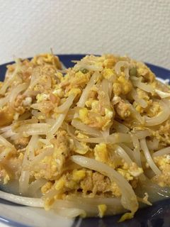 もやしとツナの卵炒め-レシピのメイン写真