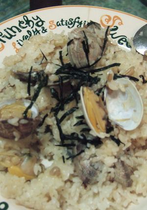 なめたけとあさりの炊き込みご飯-レシピのメイン写真