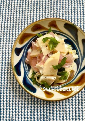 たけのこと生ハムのカルパッチョ-レシピのメイン写真