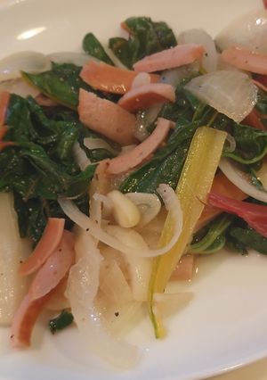 スイスチャード　野菜炒め　だよ-レシピのメイン写真