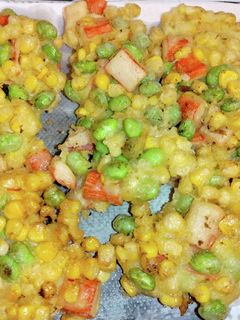 枝豆コーンカニかまのかき揚げ-レシピのメイン写真