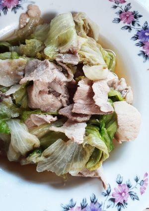簡単★豚こま肉とレタスの炒め物-レシピのメイン写真