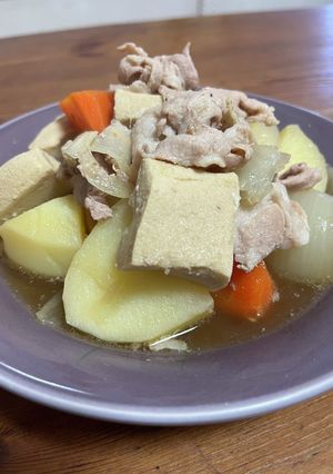 肉じゃがに高野豆腐-レシピのメイン写真