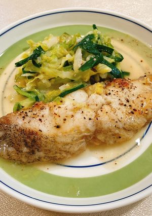 カラスカレイと温野菜の洋風さっと煮　-レシピのメイン写真