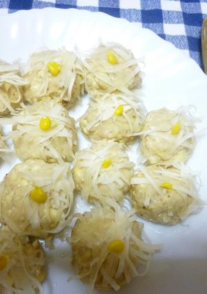 レンジで簡単「豆腐シュウマイ」美味いよ-レシピのメイン写真