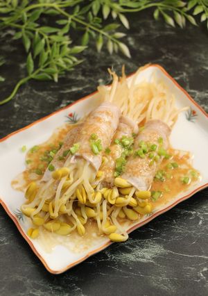 簡単3分！焼かない肉巻き　もやしチーズ-レシピのメイン写真