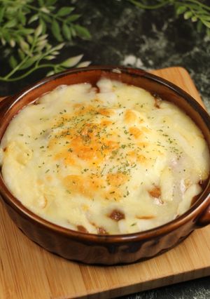簡単！半熟玉子とカレー焼きパスタ-レシピのメイン写真
