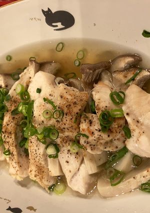 胸肉とエリンギの重ね蒸し-レシピのメイン写真