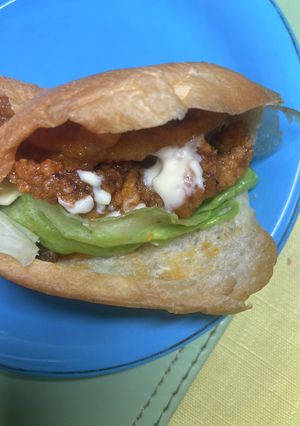 ラー油で食べるイカフライサンド-レシピのメイン写真