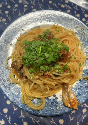 鰯の漁師風トマトスパゲッティ-レシピのメイン写真